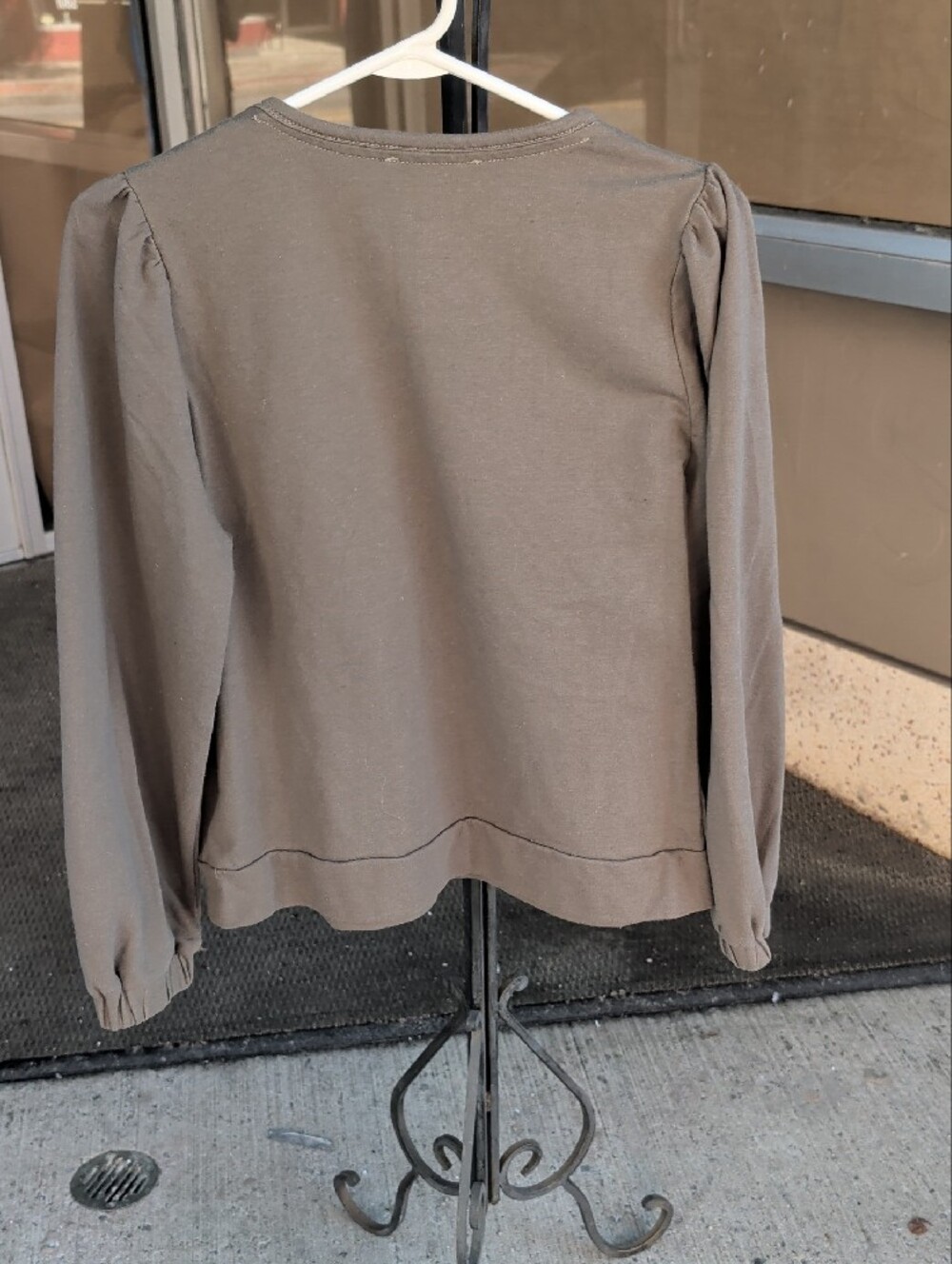 Fred David Olive Embroidered Floral Sweatshirt - Picture 3 of 3